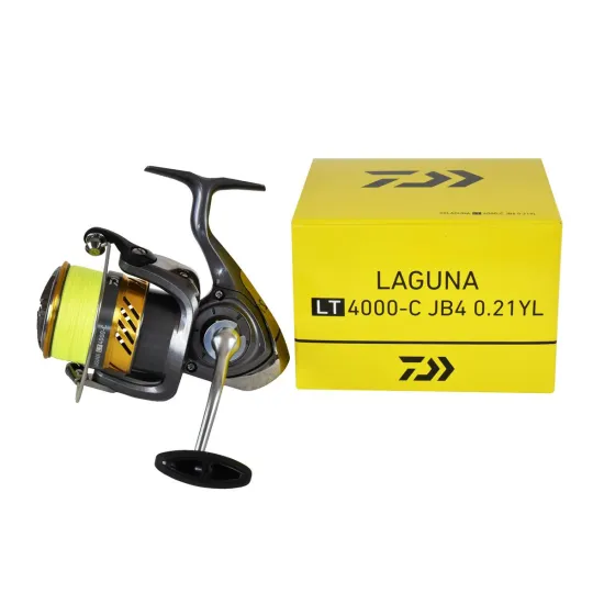 Kołowrotek spinningowy, uniwersalny Daiwa Laguna LT4000-C 4 łożyska + plecionka J-Braid X 0.21mm-106734