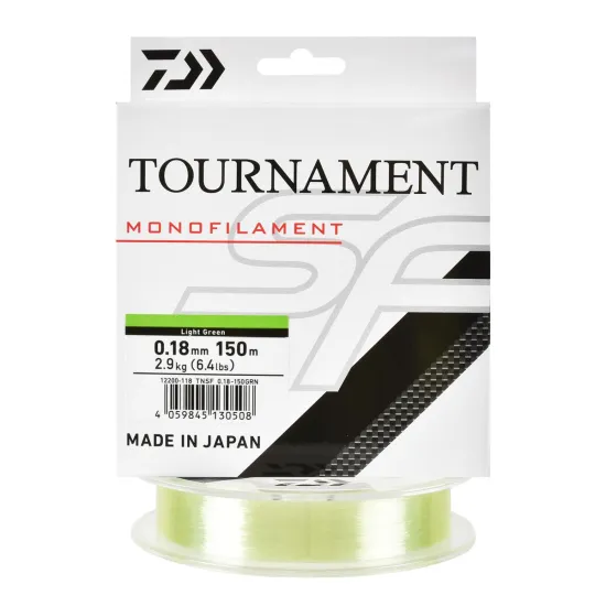 Żyłka spinningowa Daiwa Tournament SF green transparent 0.18mm 150m