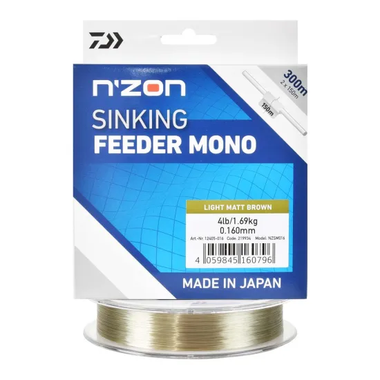 Żyłka feeder, gruntowa Daiwa N''Zon Sinking Feeder Mono 0,16mm 300m