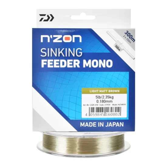 Żyłka feeder, gruntowa Daiwa N'Zon Sinking Feeder Mono 0,18mm 300m