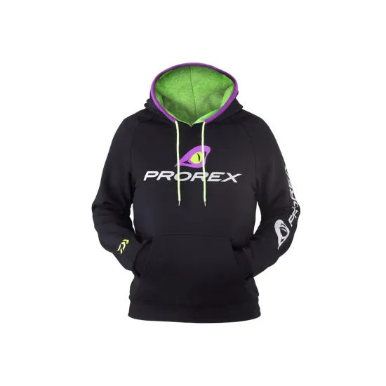 Bluza wędkarska z kapturem Prorex czarna rozmiar XL Daiwa