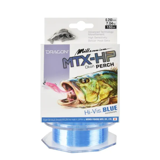 Żyłka spinningowa Dragon Millenium MTX-HP Okoń 0.25mm 150m