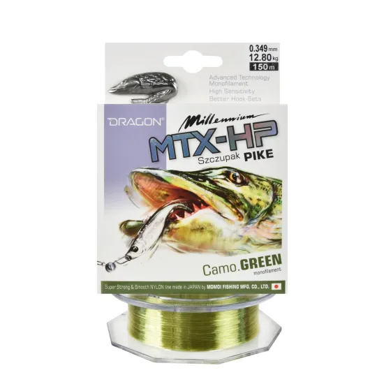 Żyłka spinningowa Dragon Millenium MTX-HP Szczupak 0.35mm 150m