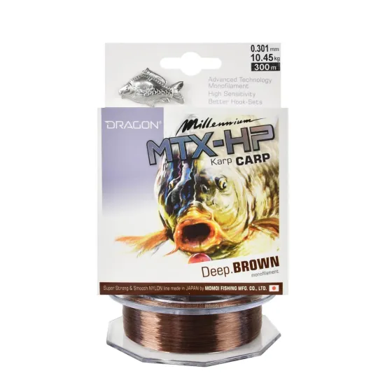 Żyłka karpiowa Dragon Millenium MTX-HP Karp 0.30mm 300m