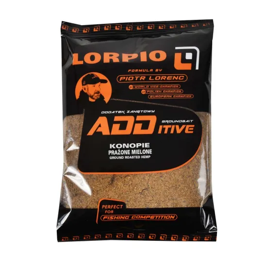 Konopie prażone mielone dodatek do zanęty Lorpio 600g