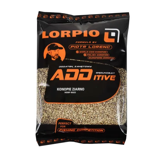 Konopie ziarno dodatek do zanęt Lorpio 600g