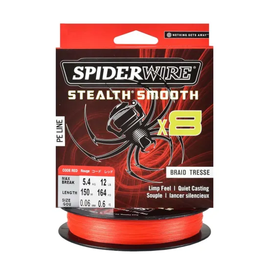 Plecionka spinningowa Spiderwire Steal Smooth 8 Red 0.06mm 150m
