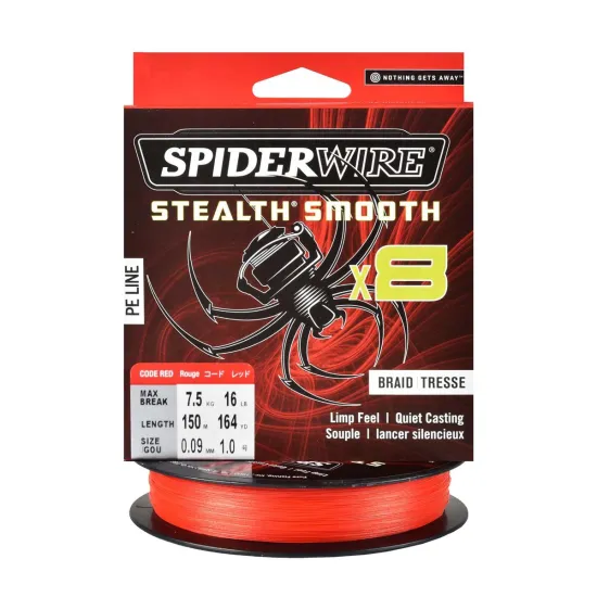 Plecionka spinningowa Spiderwire Steal Smooth 8 Red 0.09mm 150m