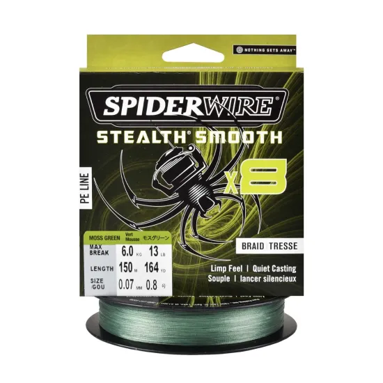 Plecionka spinningowa Spiderwire Steal Smooth 8 Moss Green 0.07mm 150m