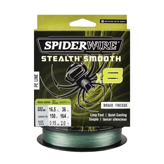 Plecionka spinningowa Spiderwire Steal Smooth 8 Moss Green 0.15mm 150m
