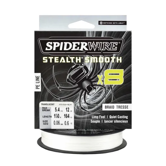 Plecionka spinningowa Spiderwire Steal Smooth 8 Translucent 0.06mm 150m