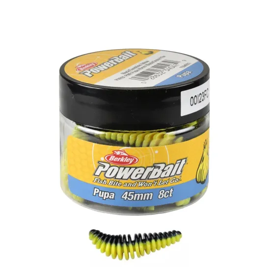 Przynęta Powerbait Pupa 45mm black sunny yellow Berkley