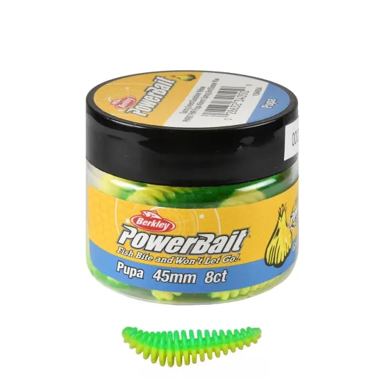 Przynęta Powerbait Pupa 45mm spring green sunset yellow Berkley