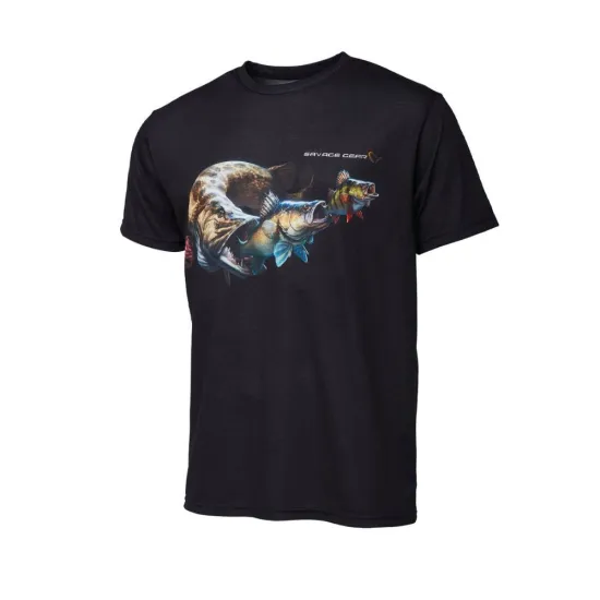 Koszulka T-Shirt Cannibal Tee czarna rozmiar S Savage Gear