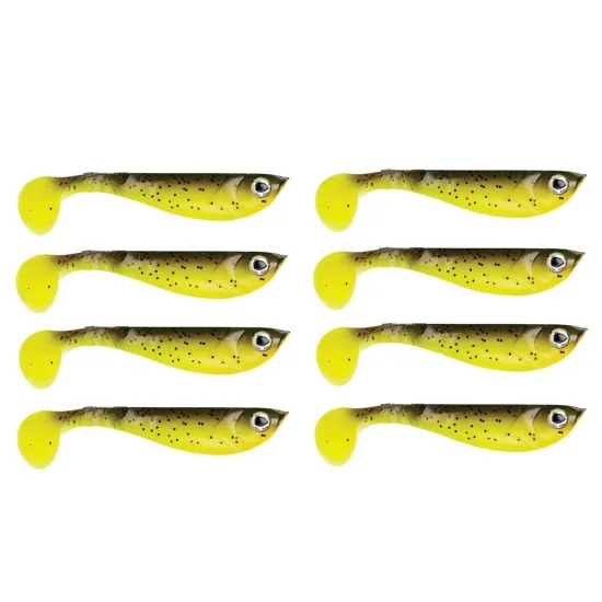 Przynęta ripper Pulse Shad brown chartreuse Berkley 6cm 8 sztuk