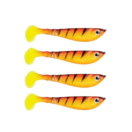 Przynęta ripper Pulse Shad Berkley hot yellow perch 8cm 4 sztuki