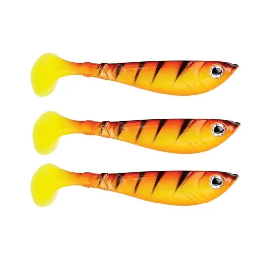 Przynęta ripper Pulse Shad hot yellow perch Berkley 11cm 3 sztuki