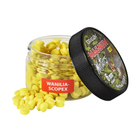 Przynęta Magnum H6 Wafters wanilia, scopex 6mm Dragon 60ml
