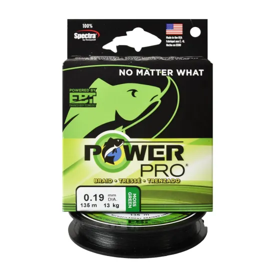 Plecionka uniwersalna Power Pro Moss Green 0,19mm 135m