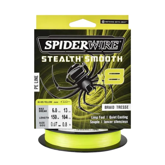 Plecionka spinningowa Spiderwire Steal Smooth 8 Yellow 0.07mm 150m