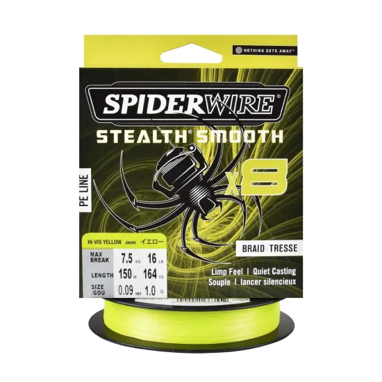 Plecionka spinningowa Spiderwire Steal Smooth 8 Yellow 0.09mm 150m