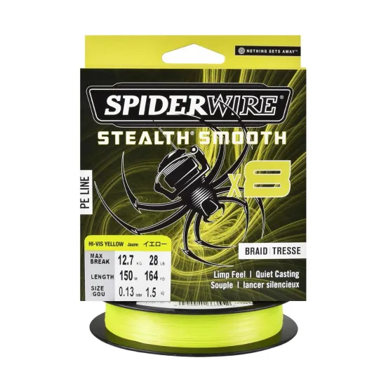 Plecionka spinningowa Spiderwire Steal Smooth 8 Yellow 0.13mm 150m
