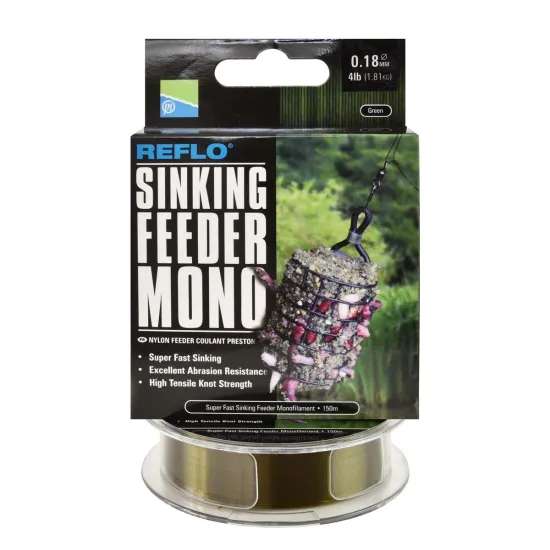Żyłka feeder, gruntowa Preston Reflo Sinking Feeder Mono 0.18mm 150m