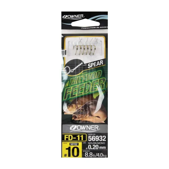 Haczyki z przyponem Owner FD11 rozmiar 10