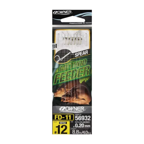 Haczyki z przyponem Owner FD11 rozmiar 12