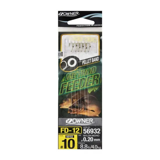 Haczyki z przyponem Owner FD12 rozmiar 10