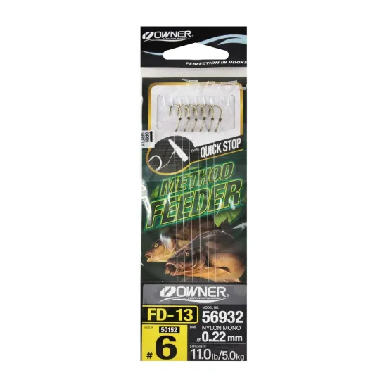Haczyki z przyponem Owner FD13 rozmiar 06