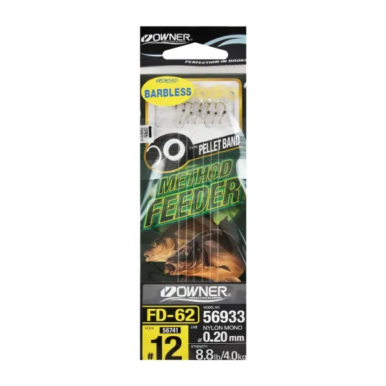 Haczyki z przyponem Owner FD62 rozmiar 12