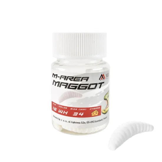 Przynęta M-Area Maggot white Mikado 34mm