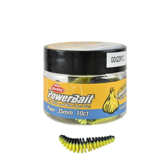 Przynęta Powerbait Pupa 35mm black sunny yellow