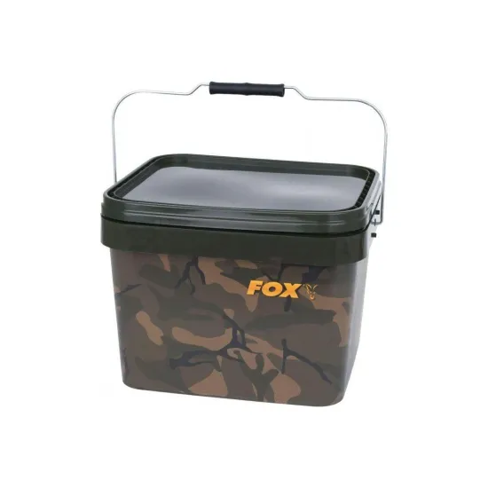 Wiadro wędkarskie Camo Square Fox 17l