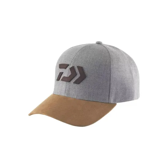 Czapka z daszkiem D-Vec Cap szara, suede Daiwa