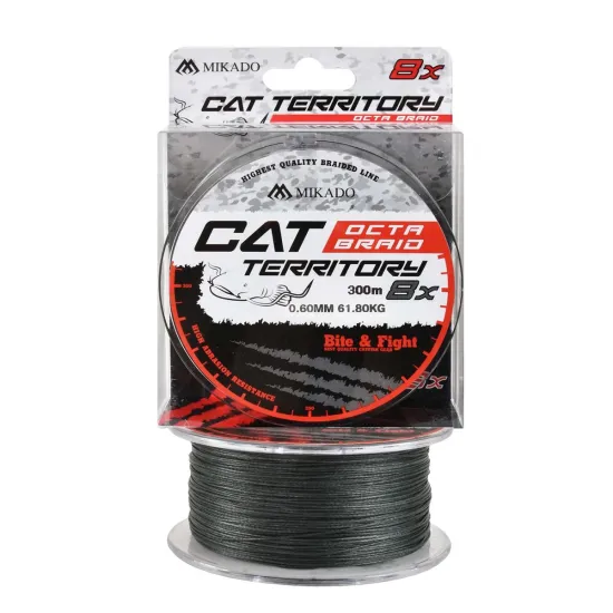 Plecionka sumowa Mikado Cat Territory Octa Braid 0.60mm 300m zielona