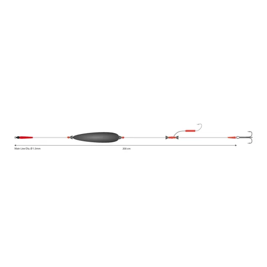Zestaw sumowy Mikado Set III 20g/200cm/100kg kotwica 3/0 hak 6/0-111021
