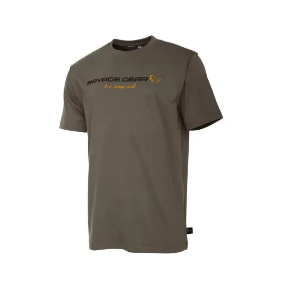 Koszulka T-Shirt SG4 Logo zielona rozmiar L Savage Gear