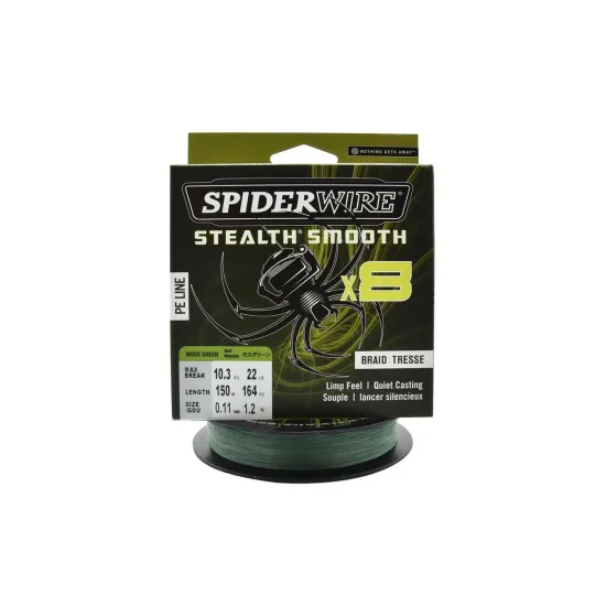 Plecionka spinningowa Spiderwire Steal Smooth 8 Moss Green 0.11mm 150m