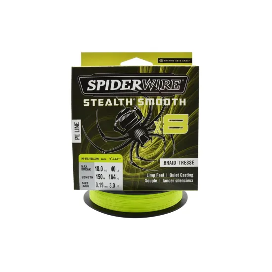 Plecionka spinningowa Spiderwire Steal Smooth 8 Yellow 0.19mm 150m