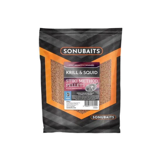 Pellet zanętowy Stiki Method Krill & Squid 2mm Sonubaits 650g