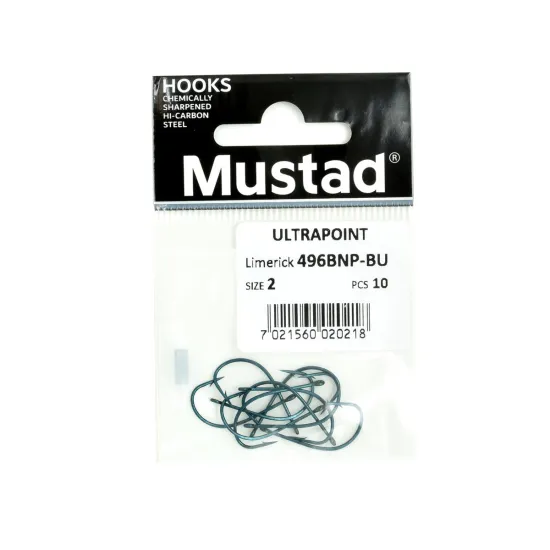 Haczyki spinningowe Mustad Ultra Point 496BNP-BU rozm2 10szt