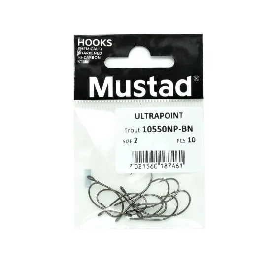 Haczyki spinningowe Mustad Ultra Point 10550NP-BN rozm2 10szt