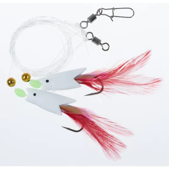 Zestaw dorszowy Jaxon white / red 4,5cm