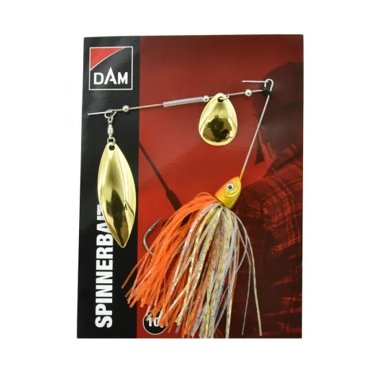 Przynęta obrotowa DAM Spinnerbait 22g gold orange