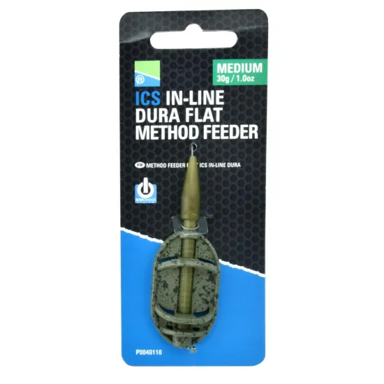 Koszyk zanętowy ICS In-Line Dura Flat Method Feeder medium Preston 30g