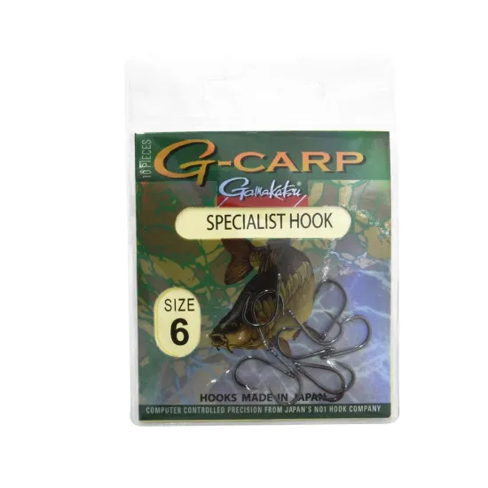 Haczyki karpiowe Gamakatsu G-Carp Specialist Hook rozmiar 6 10 sztuk