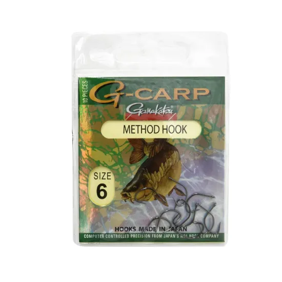 Haczyki karpiowe Gamakatsu G-Carp Method Hook rozmiar 6 10 sztuk