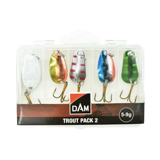 Zestaw błystek wahadłowych DAM Trout Pack 2 5 sztuk